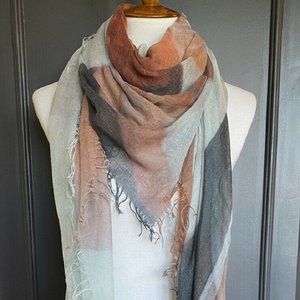 Chan Luu Artist Series Sunflowers Cashmere Silk Scarf  Color: Mult